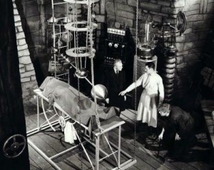 mad-scientist Dr. Frankenstein Knew the Power of the Coat!